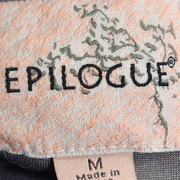 Epilogue Grey Sleeveless V Neck Partial Button Elastic Waist Dress Size Medium - Picture 9 of 12